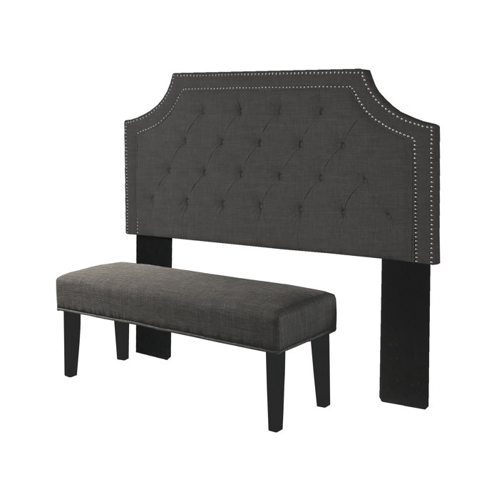 RepublicDesignHouse Audrey Upholstered Panel Headboard and Bench
